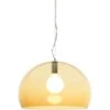 Kartell FL/Y Hängelampe 52 Cm, Bernsteingelb -Heimdekoration Rabatt kartell fl y lampe blau 35