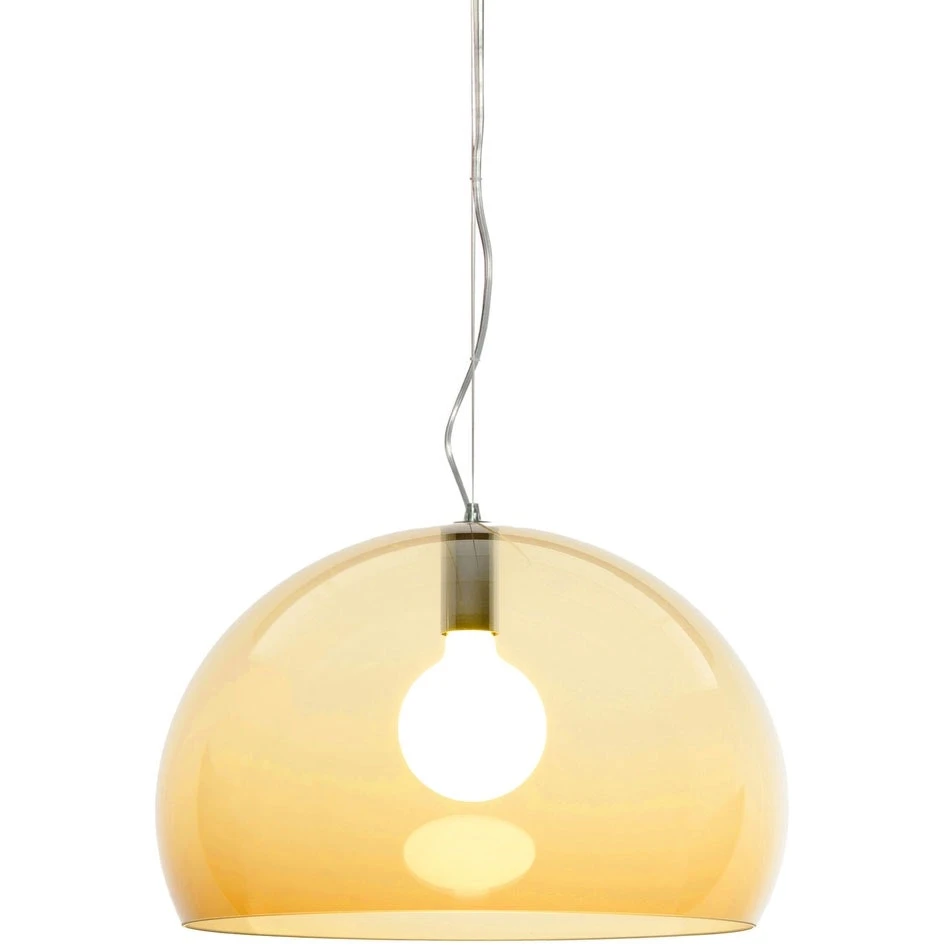 Kartell FL/Y Hängelampe 52 Cm, Bernsteingelb 3 Kartell FL/Y Hängelampe 52 Cm, Bernsteingelb