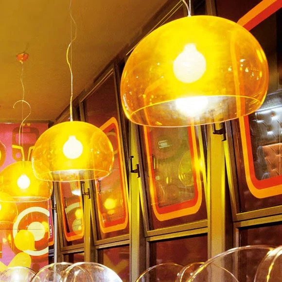 Kartell FL/Y Hängelampe 52 Cm, Bernsteingelb 7 Kartell FL/Y Hängelampe 52 Cm, Bernsteingelb – Bild 5