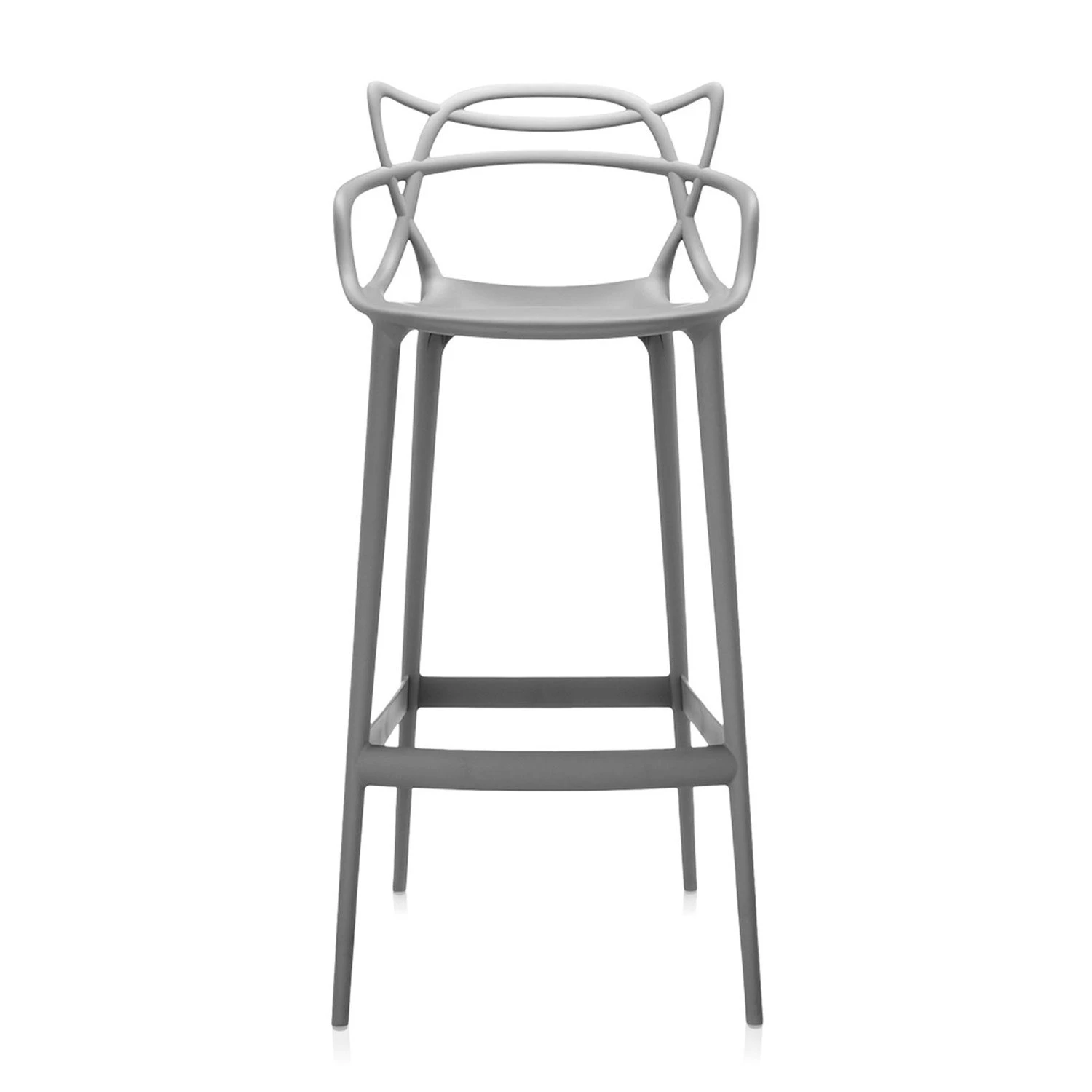 Kartell Masters Hocker 75cm, Grau 3 Kartell Masters Hocker 75cm, Grau