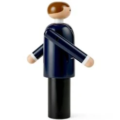 Kay Bojesen Groom Holzfigur, Schwarz/Schwarz / Weiß -Heimdekoration Rabatt kay bojesen groom bla svart vit 3