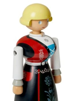 Kay Bojesen Norsk Bunad-Kvinna Holzfigur, Schwarz/Rot / Weiß -Heimdekoration Rabatt kay bojesen norsk bunad kvinna svart rod vit 3
