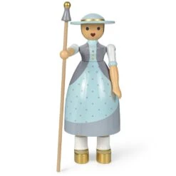 Kay Bojesen Shepherdess Holzfigur, Hellblau