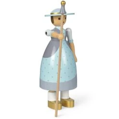 Kay Bojesen Shepherdess Holzfigur, Hellblau -Heimdekoration Rabatt kay bojesen shepherdess light blue 2