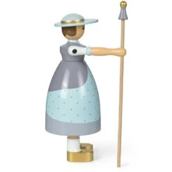 Kay Bojesen Shepherdess Holzfigur, Hellblau -Heimdekoration Rabatt kay bojesen shepherdess light blue 4