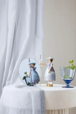 Kay Bojesen Shepherdess Holzfigur, Hellblau -Heimdekoration Rabatt kay bojesen shepherdess light blue 5