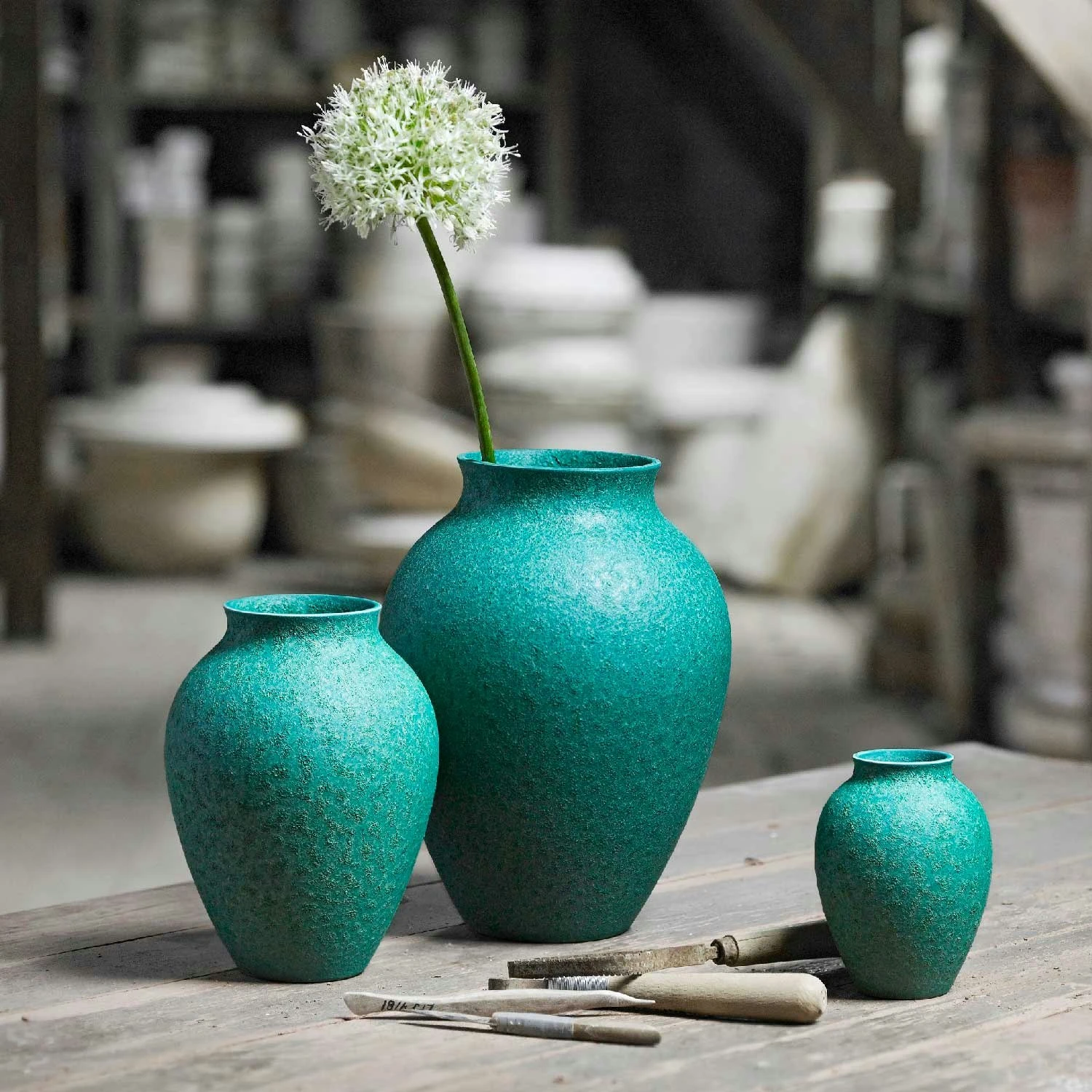 Knabstrup Keramik Vase 12,5 Cm, Green 6 Knabstrup Keramik Vase 12,5 Cm, Green – Bild 4