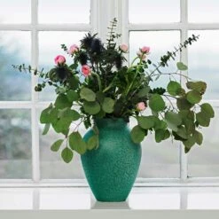 Knabstrup Keramik Vase 12,5 Cm, Green 11 Knabstrup Keramik Vase 12,5 Cm, Green -Heimdekoration Rabatt knabstrup keramik vase green 4