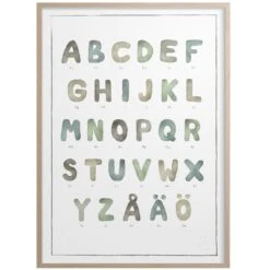 Alfabet Poster 50x70 Cm