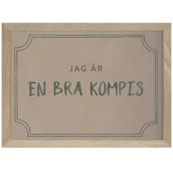 Kompisdiplomet Poster A4, Dusty Rose