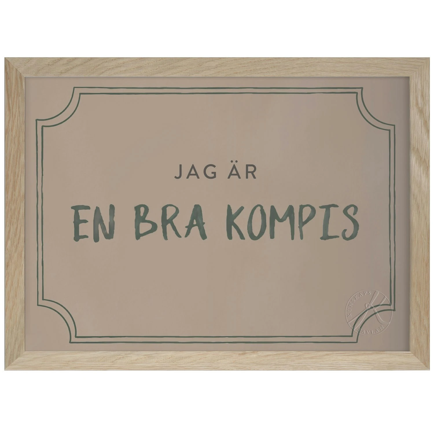 Kompisdiplomet Poster A4, Dusty Rose 3 Kompisdiplomet Poster A4, Dusty Rose