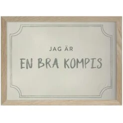 Kompisdiplomet Poster A4, Dusty Mint