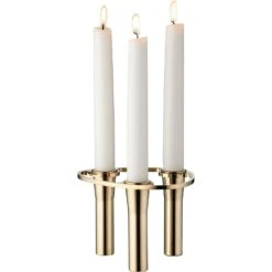 LIND DNA Lind Curve Kerzenhalter Basis Kombinierbar, Vergoldet