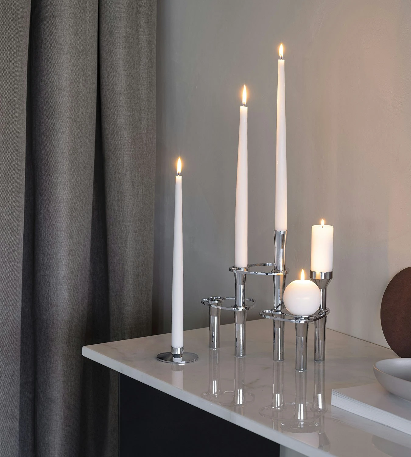 LIND DNA Lind Curve Single Kerzenhalter Kombinierbar, Chrom 7 LIND DNA Lind Curve Single Kerzenhalter Kombinierbar, Chrom – Bild 5