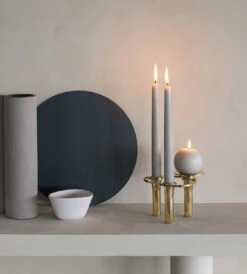 LIND DNA Lind Curve Tray Kerzenständer, Gold -Heimdekoration Rabatt lind dna lind curve tray chrome steel stacking 10