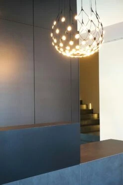 Luceplan Mesh Wireless Suspension, Ø80 Cm / 1m -Heimdekoration Rabatt luceplan mesh suspension 80 cm 2