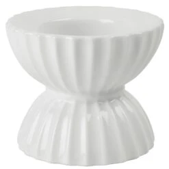Lyngby Porcelæn Tura Kerzenhalter Ø8 Cm, Weiß