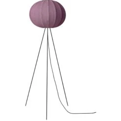 Knit-Wit Stehlampe Hoch Rund 45 Cm, Burgunderrot