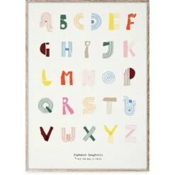 Alphabet Spaghetti Eng Poster, 50x70 Cm