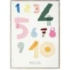 Spaghetti Numbers Poster, 50x70 Cm -Heimdekoration Rabatt mado spaghetti numbers poster 50x70 cm 0