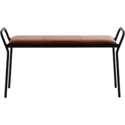 Maze Anytwo Hocker, Schwarz/ Vintage Cognac