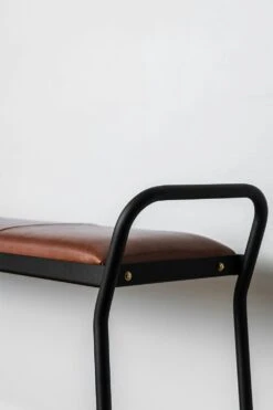 Maze Anytwo Hocker, Schwarz/ Vintage Cognac -Heimdekoration Rabatt maze anytwo hocker 5