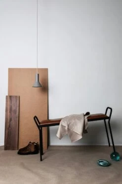 Maze Anytwo Hocker, Schwarz/ Vintage Cognac -Heimdekoration Rabatt maze anytwo hocker 7