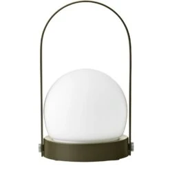 Menu Carrie Lampe Tragbar IP44, Olive