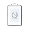 Moebe Frame A3 Rahmen 31,7x44 Cm, Schwarz