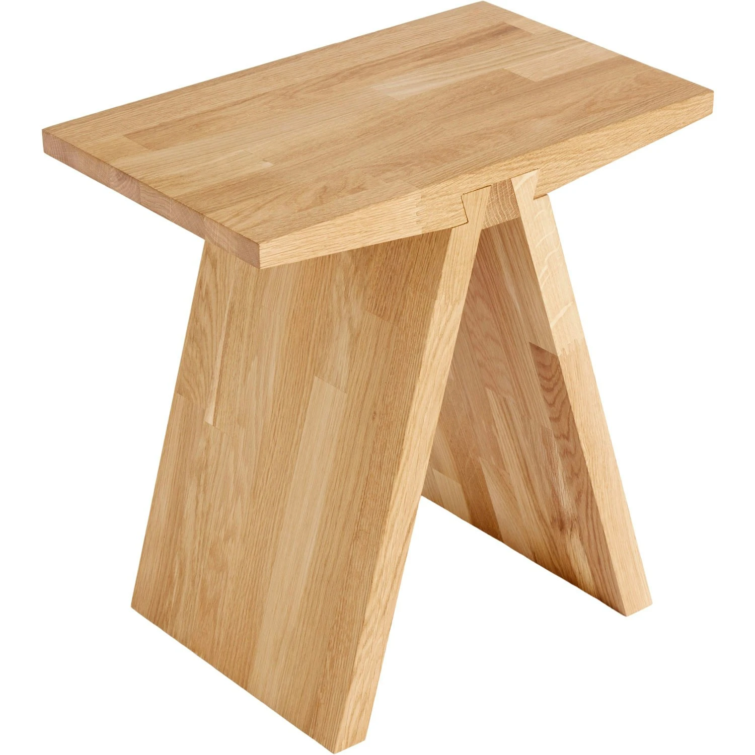 Muubs Angle Stool Solid Oak, Natural / Oil 4 Muubs Angle Stool Solid Oak, Natural / Oil – Bild 2