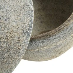 Muubs Stain Bonbonniere Terrakotta 15x13 Cm, Graubraun -Heimdekoration Rabatt muubs bonbonniere stain gray brown 3