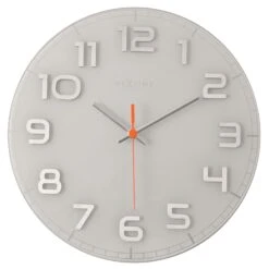 NeXtime Classy Round Wanduhr Ø30cm, Weiss