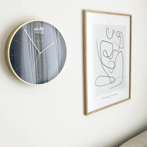 NeXtime Essential Gold Wanduhr 34 Cm, Blau 8 NeXtime Essential Gold Wanduhr 34 Cm, Blau – Bild 6