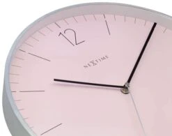 NeXtime Essential Silver Wanduhr 34 Cm, Rosa -Heimdekoration Rabatt nextime essential silver 2