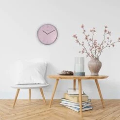 NeXtime Essential Silver Wanduhr 34 Cm, Rosa -Heimdekoration Rabatt nextime essential silver 4