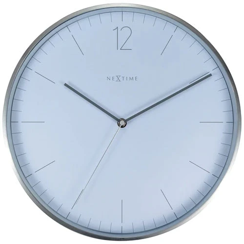 NeXtime Essential Silver Wanduhr 34 Cm, Weiß 3 NeXtime Essential Silver Wanduhr 34 Cm, Weiß