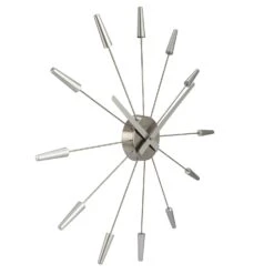 NeXtime Plug Inn Wanduhr Ø59cm, Silber -Heimdekoration Rabatt nextime plug inn wanduhr 59cm mix 1 1