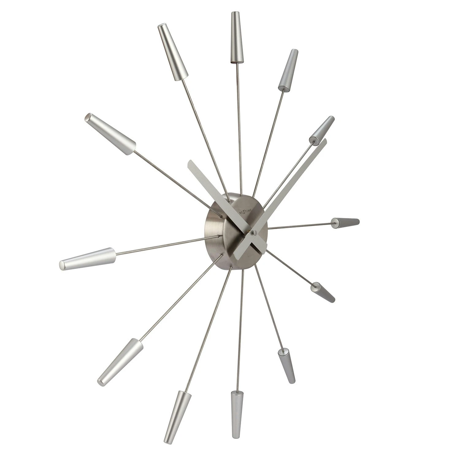 NeXtime Plug Inn Wanduhr Ø59cm, Schwarz 5 NeXtime Plug Inn Wanduhr Ø59cm, Schwarz – Bild 3