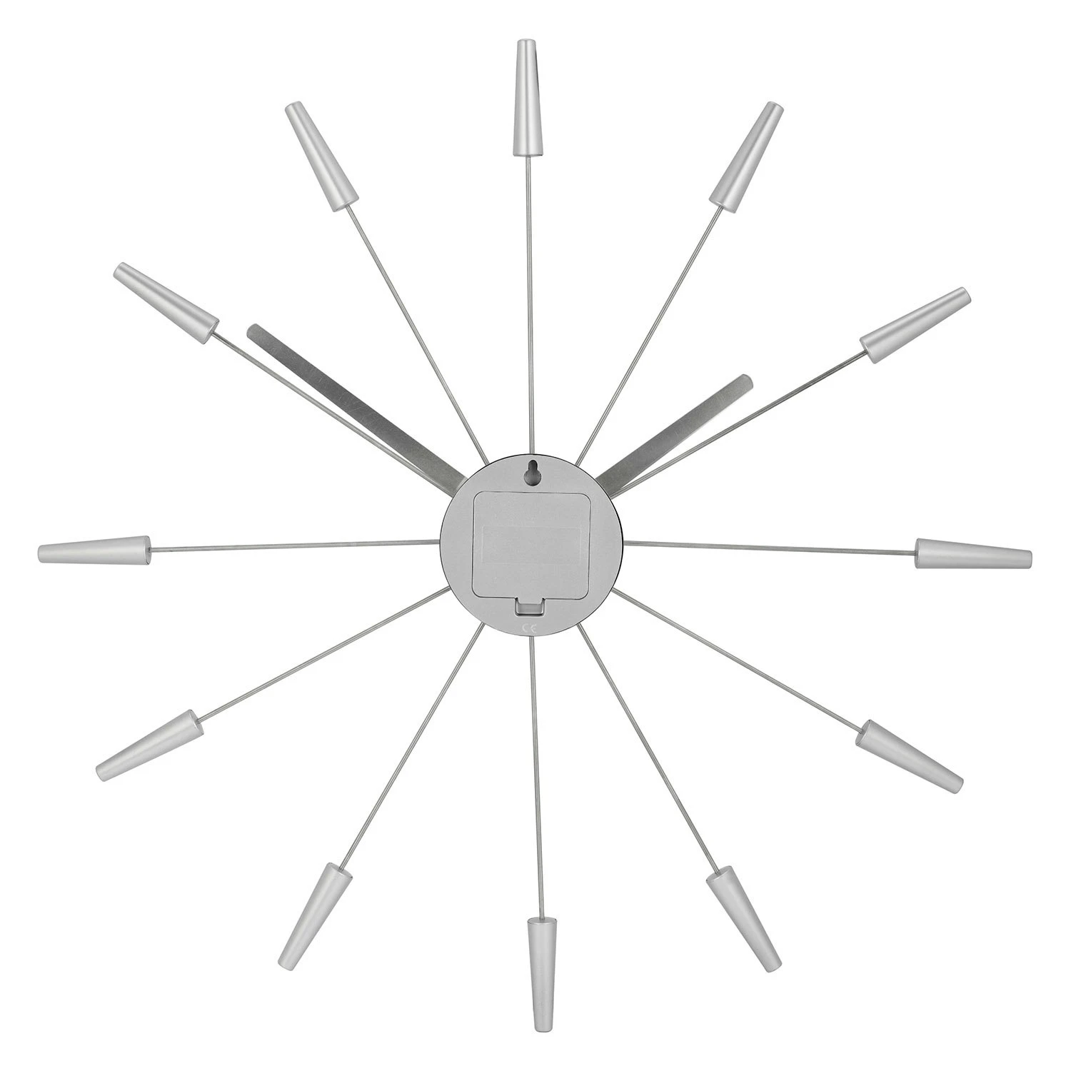 NeXtime Plug Inn Wanduhr Ø59cm, Schwarz 6 NeXtime Plug Inn Wanduhr Ø59cm, Schwarz – Bild 4