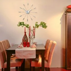 NeXtime Plug Inn Wanduhr Ø59cm, Silber -Heimdekoration Rabatt nextime plug inn wanduhr 59cm mix 3