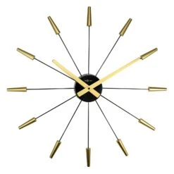 NeXtime Plug Inn Wanduhr Ø59cm, Gold
