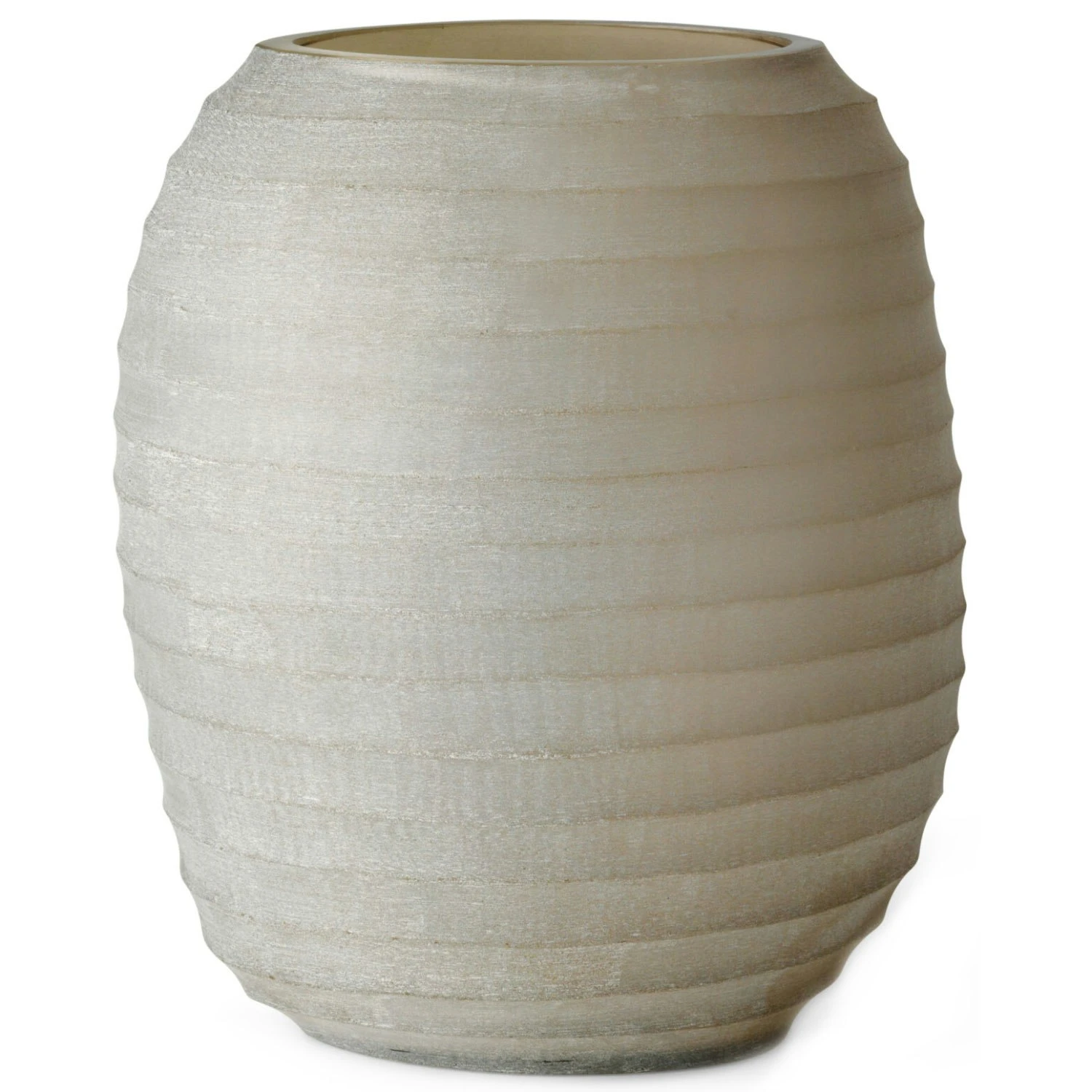 Organic Glasvase 27x20 Cm, Sandfarben 3 Organic Glasvase 27x20 Cm, Sandfarben