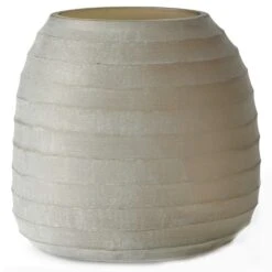 Organic Glasvase 24x25 Cm, Sandfarben