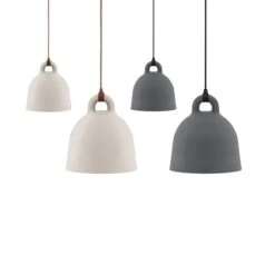 Normann Copenhagen Bell Lampe, Gross, Sand -Heimdekoration Rabatt normann copenhagen bell lampe l schwarz 2
