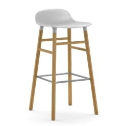 Normann Copenhagen Form Barhocker 65cm, Schwarz/Eiche -Heimdekoration Rabatt normann copenhagen form barhocker 65cm wei eiche 10