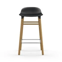 Normann Copenhagen Form Barhocker 65cm, Schwarz/Eiche