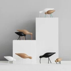 Normann Copenhagen Shorebird Medium, Schwarz/Schwarz -Heimdekoration Rabatt normann copenhagen shorebird medium 4 3