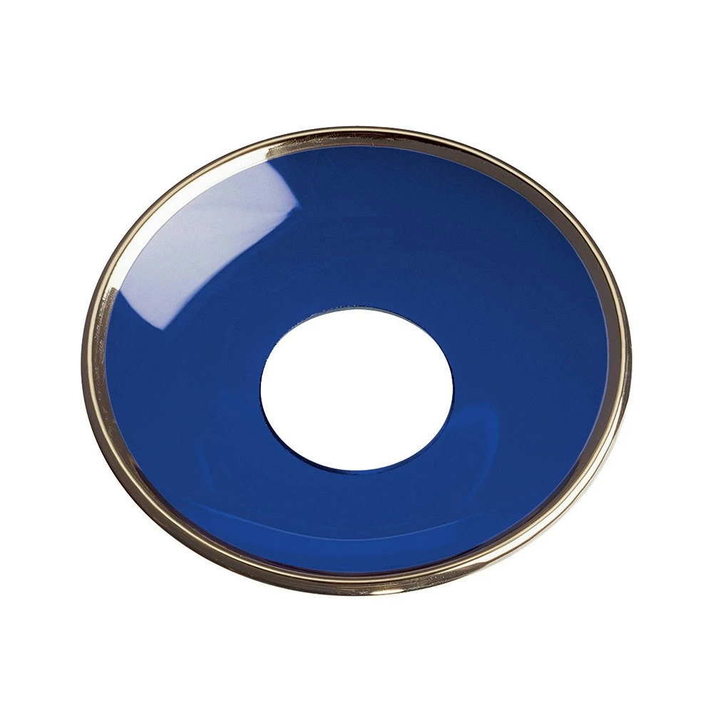 Lichtermanschette Mit Goldkante, Blau 3 Lichtermanschette Mit Goldkante, Blau