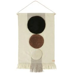 OYOY Maru Wanddekoration 60x103 Cm, Braun/Off-white
