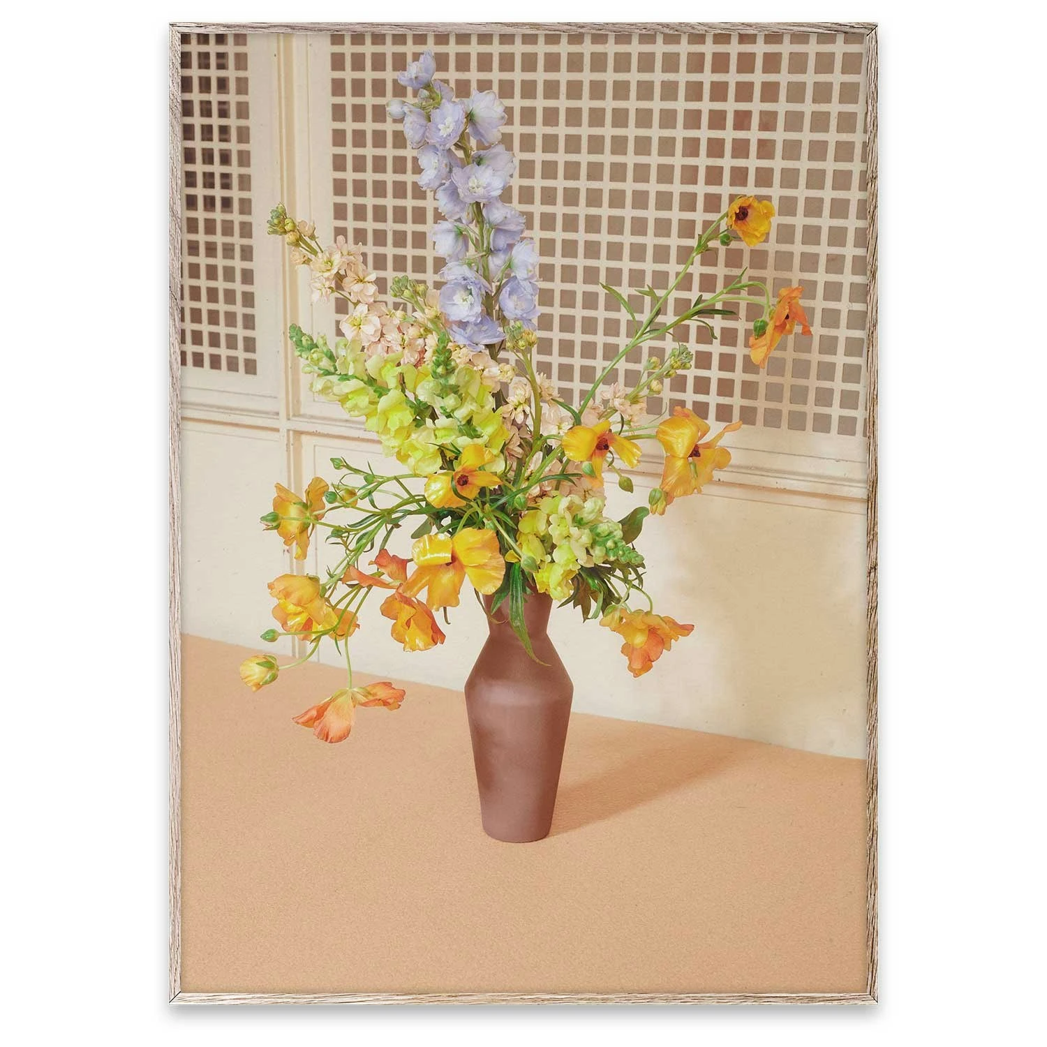 Blomst 06 Beige Poster, 30 X 40 Cm 3 Blomst 06 Beige Poster, 30 X 40 Cm